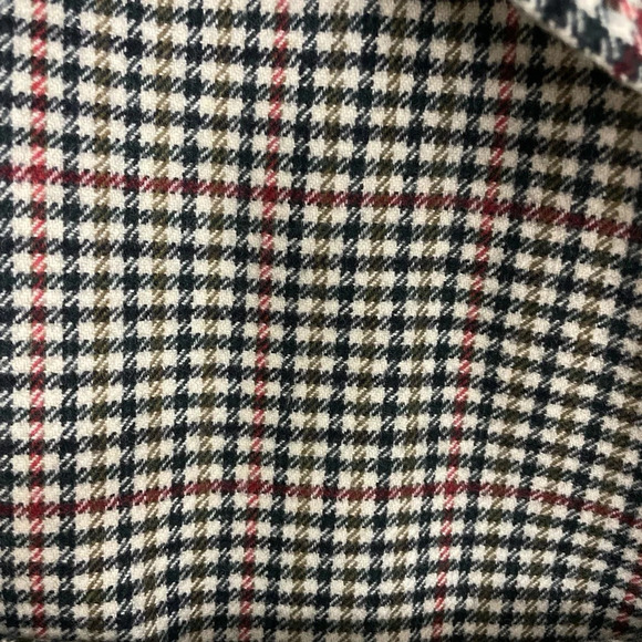 Vintage Crombie Sabelere Men’s Wool Houndstooth Coat Eaton’s Large - Picture 3 of 12